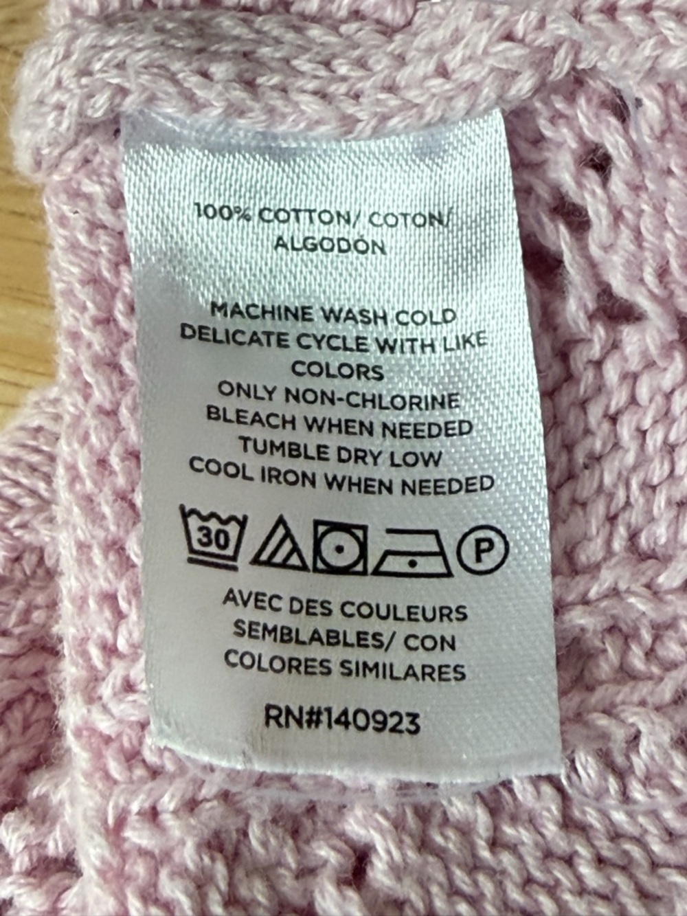 Loft Pink Cropped Pointelle Knit Cardigan Sweater Size Large 54494 - Picture 14 of 15